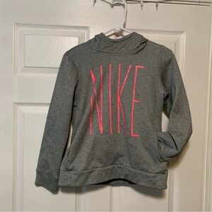 Pink and grey Nike hoodie
